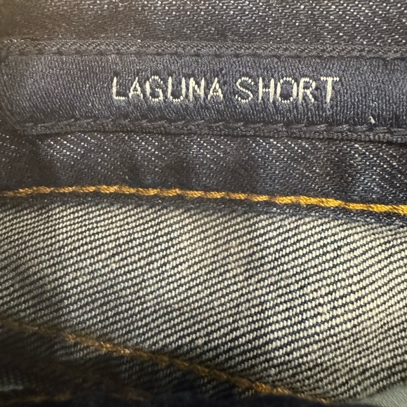 Lucky Brand Womens Shorts Size 2 Dark Distressed Denim Mid Rise - Picture 5 of 8